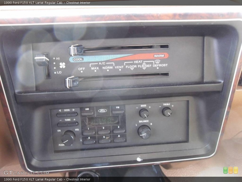 Chestnut Interior Controls for the 1990 Ford F150 XLT Lariat Regular Cab #24744911