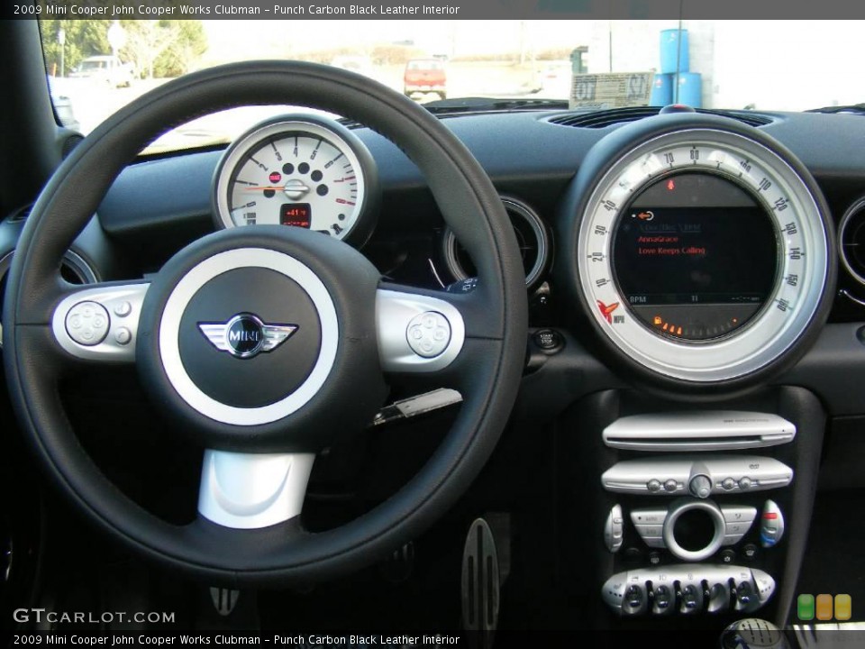 Punch Carbon Black Leather Interior Dashboard for the 2009 Mini Cooper John Cooper Works Clubman #24746531