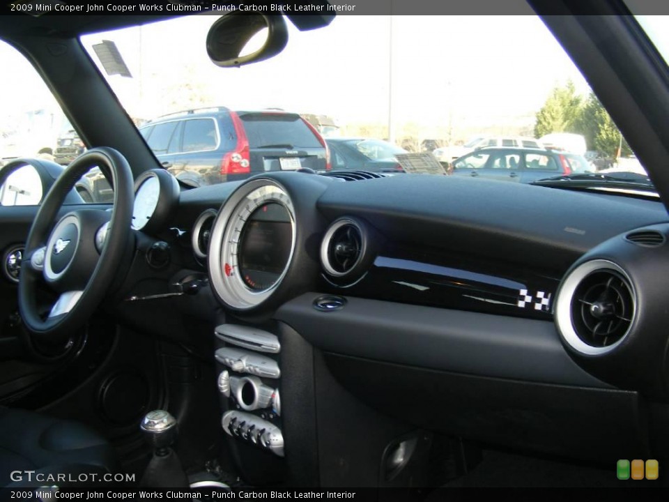 Punch Carbon Black Leather Interior Dashboard for the 2009 Mini Cooper John Cooper Works Clubman #24746551