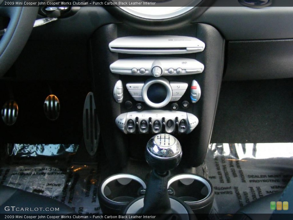 Punch Carbon Black Leather Interior Controls for the 2009 Mini Cooper John Cooper Works Clubman #24746571