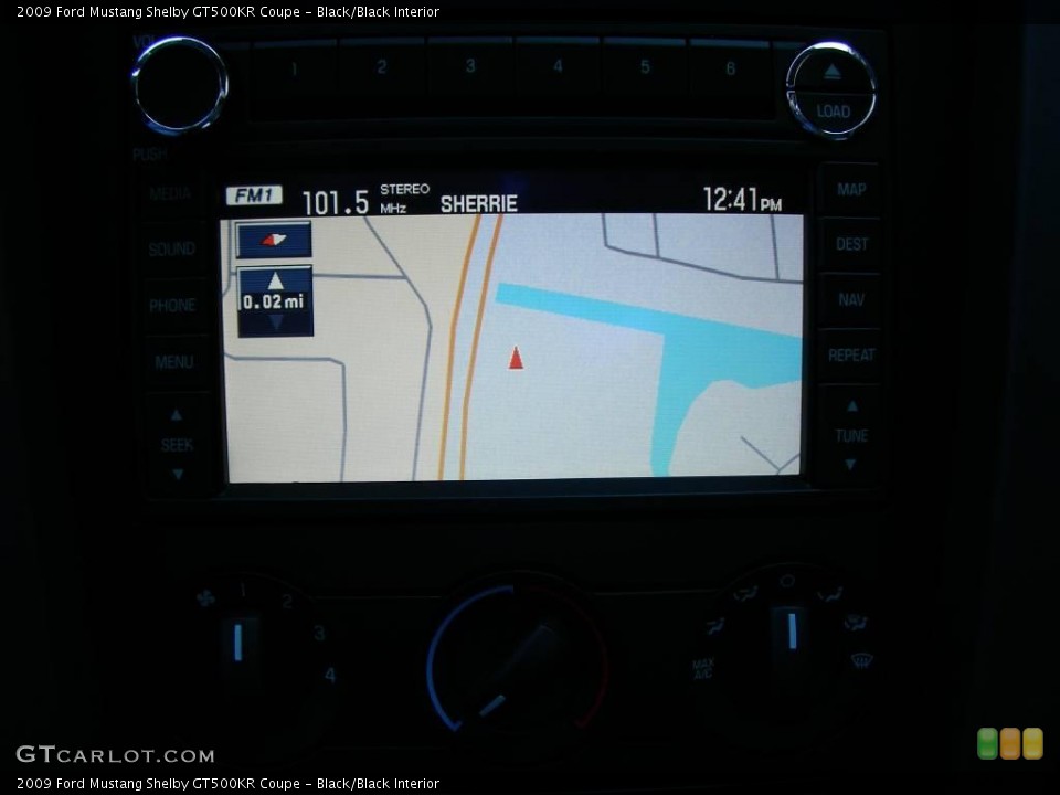 Black/Black Interior Navigation for the 2009 Ford Mustang Shelby GT500KR Coupe #24799218