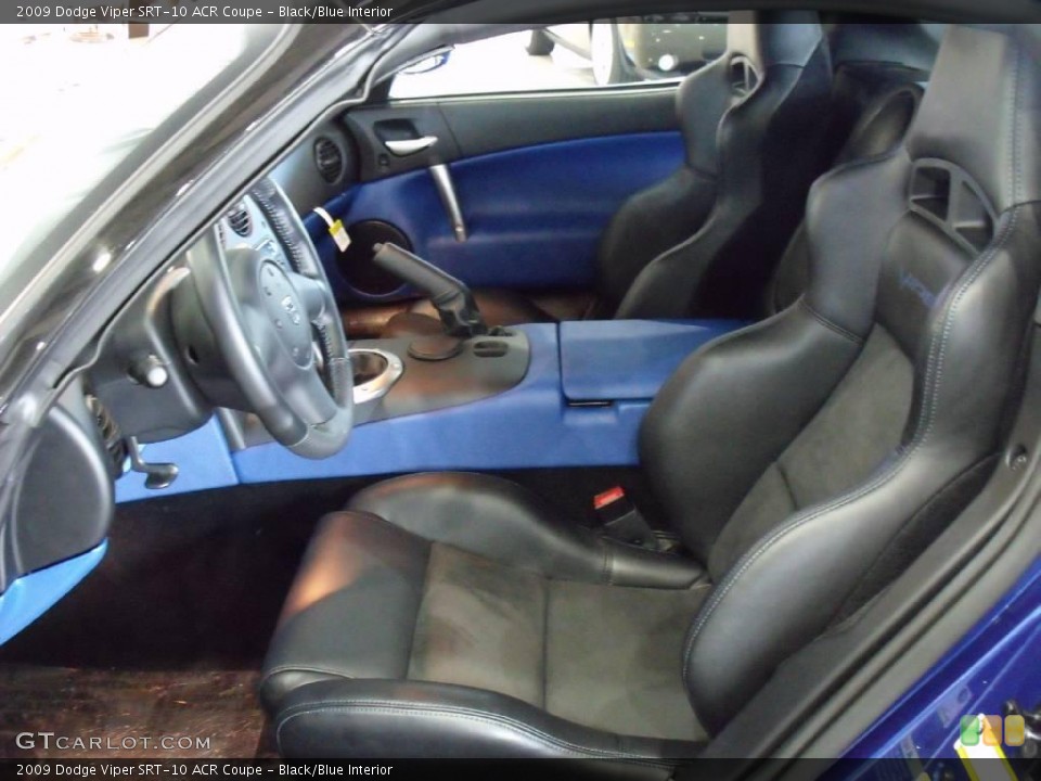Black/Blue Interior Front Seat for the 2009 Dodge Viper SRT-10 ACR Coupe #24805046
