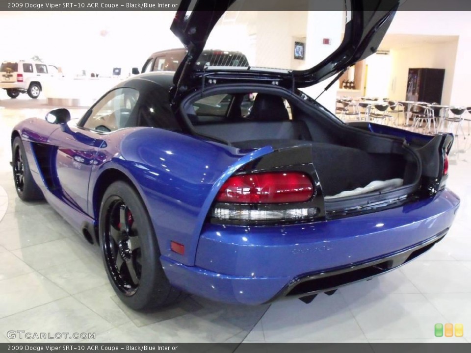 Black/Blue Interior Trunk for the 2009 Dodge Viper SRT-10 ACR Coupe #24805050