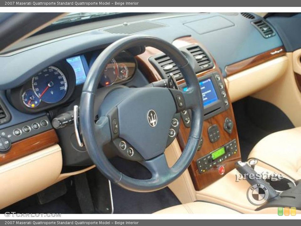 Beige Interior Dashboard for the 2007 Maserati Quattroporte  #24937300