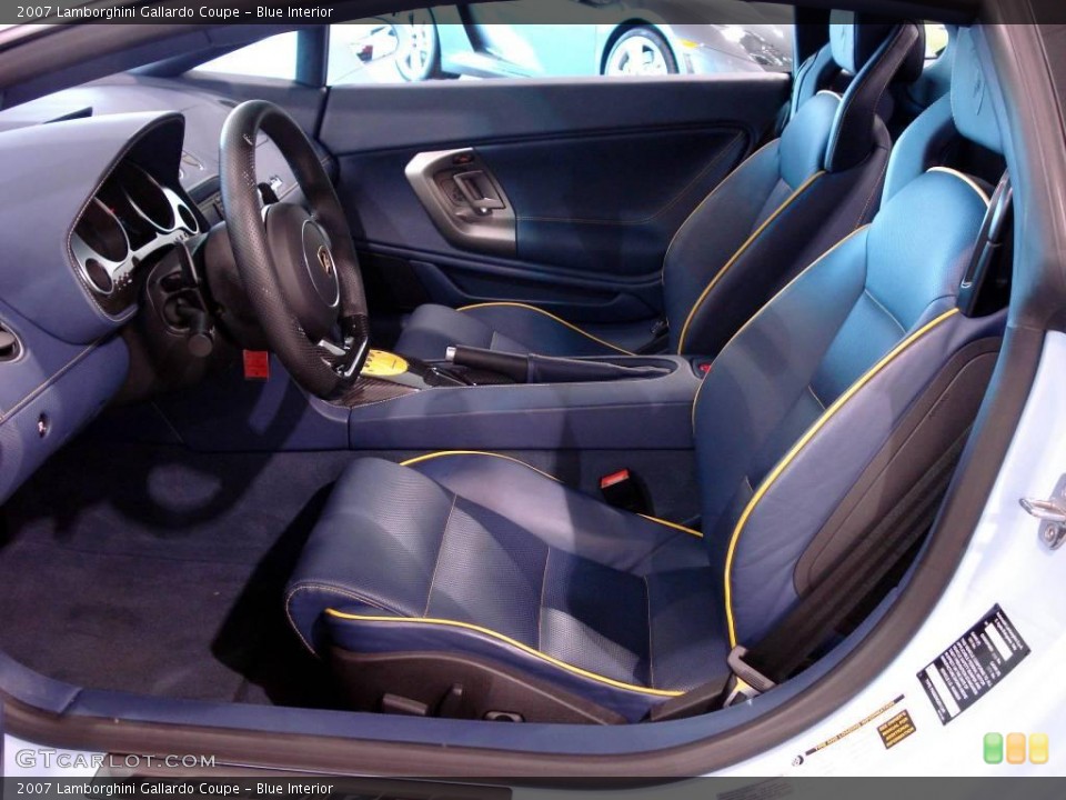 Blue Interior Photo for the 2007 Lamborghini Gallardo Coupe #2496206
