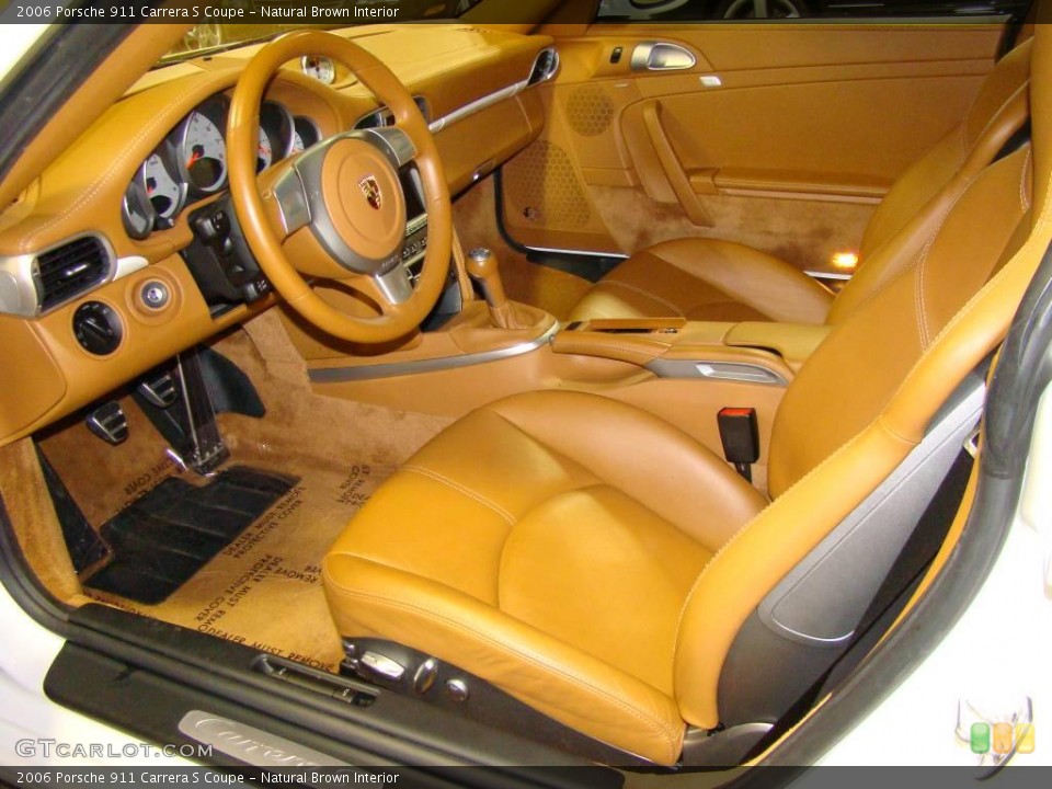 Natural Brown Interior Prime Interior for the 2006 Porsche 911 Carrera S Coupe #2496727