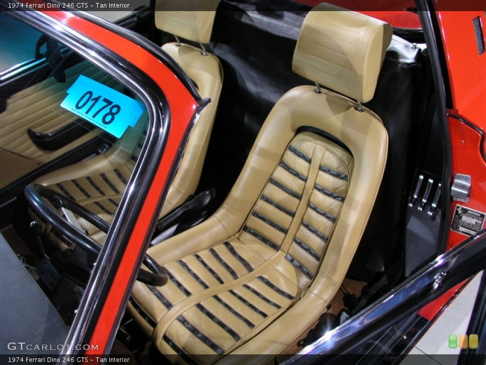 Tan Interior Photo for the 1974 Ferrari Dino 246 GTS #251208