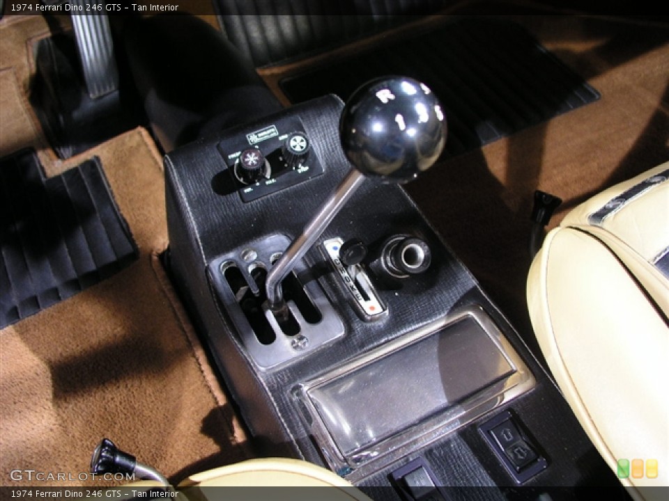 Tan Interior Transmission for the 1974 Ferrari Dino 246 GTS #251236