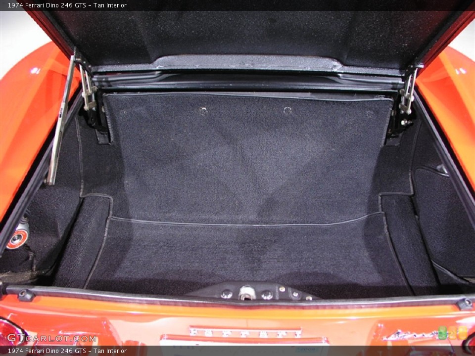 Tan Interior Trunk for the 1974 Ferrari Dino 246 GTS #251285
