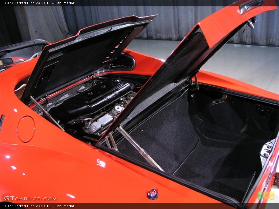 Tan Interior Trunk for the 1974 Ferrari Dino 246 GTS #251292