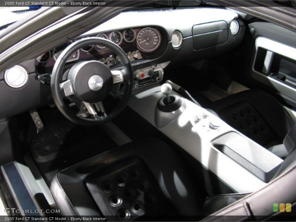 Ebony Black Interior Prime Interior for the 2005 Ford GT  #25156095