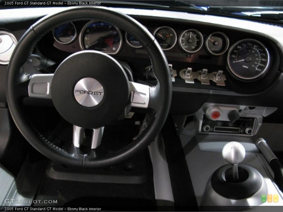 Ebony Black Interior Dashboard for the 2005 Ford GT  #25156103