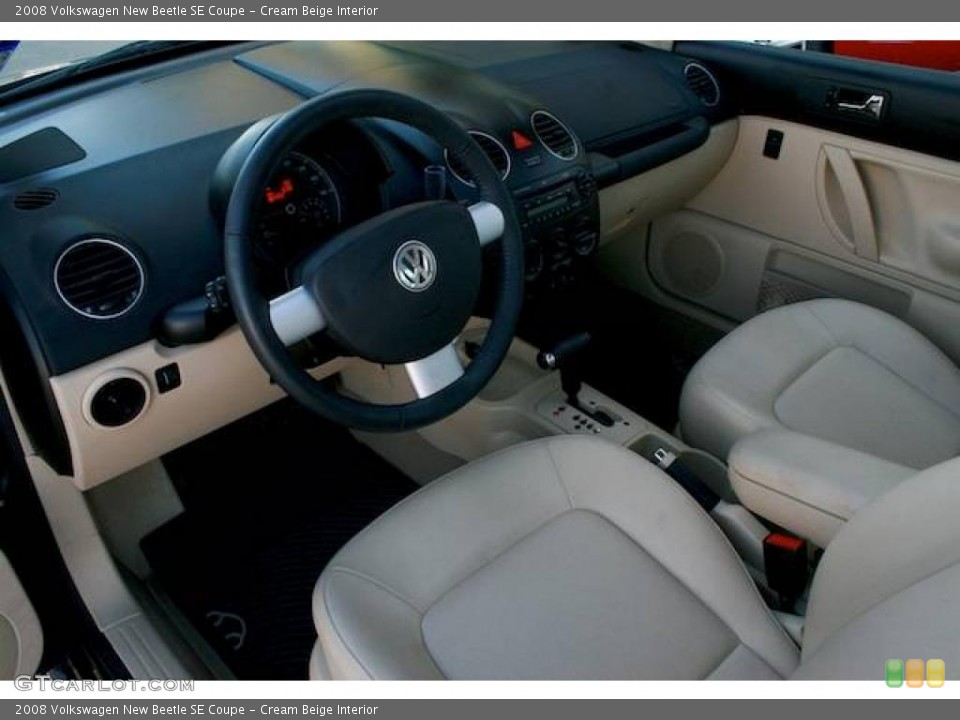 Cream Beige Interior Photo for the 2008 Volkswagen New Beetle SE Coupe #25171812