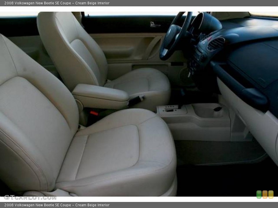 Cream Beige Interior Photo for the 2008 Volkswagen New Beetle SE Coupe #25171884