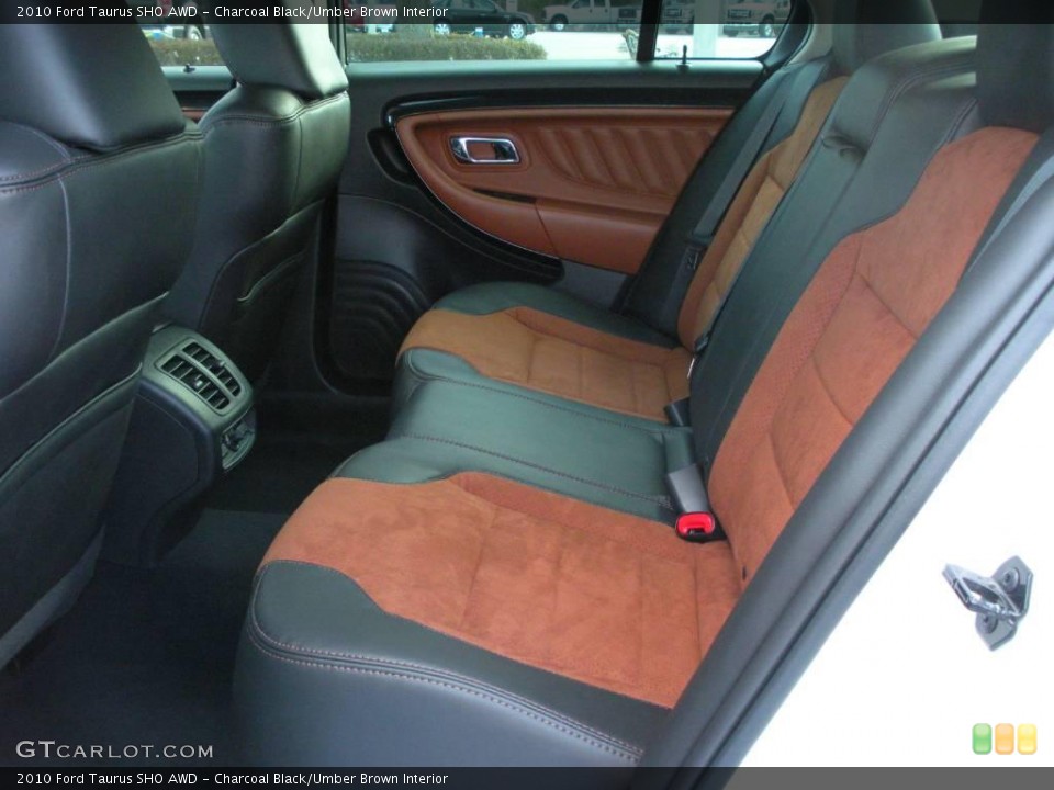 Charcoal Black/Umber Brown Interior Rear Seat for the 2010 Ford Taurus SHO AWD #25193518