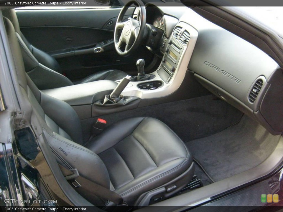 Ebony Interior Photo for the 2005 Chevrolet Corvette Coupe #25391665