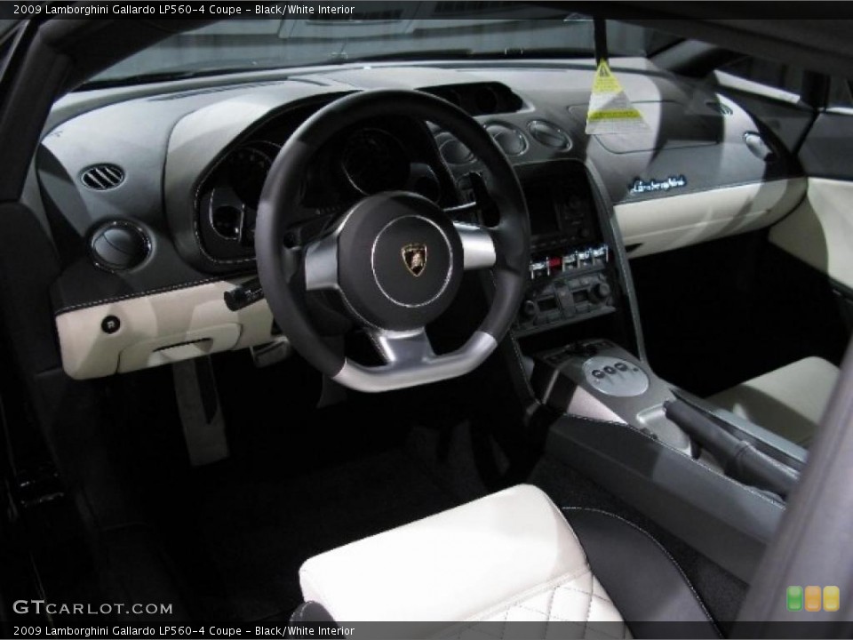 Black/White 2009 Lamborghini Gallardo Interiors