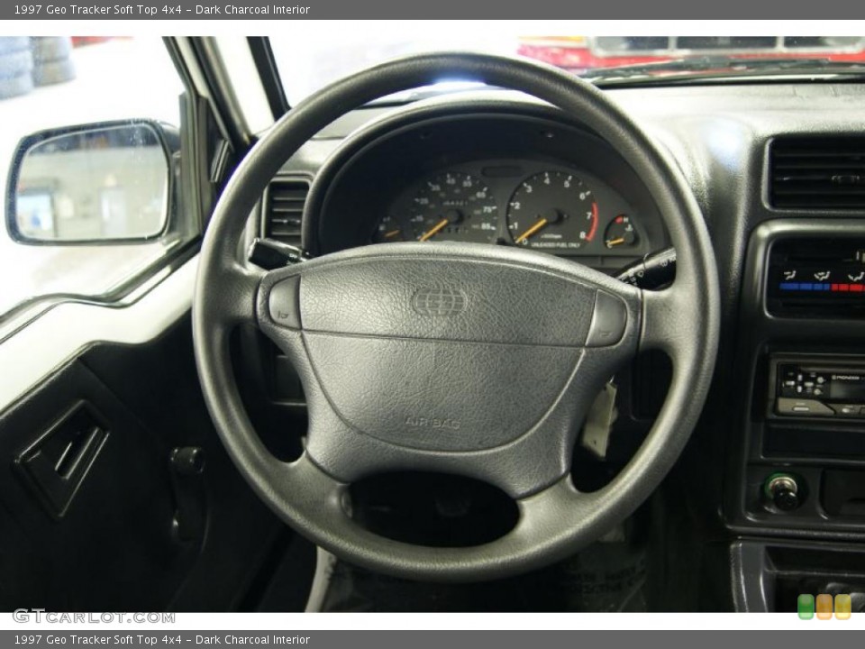 Dark Charcoal Interior Steering Wheel for the 1997 Geo Tracker Soft Top 4x4 #25761768