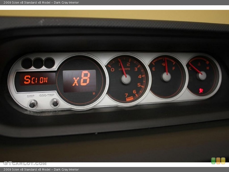Dark Gray Interior Gauges for the 2009 Scion xB  #25931193