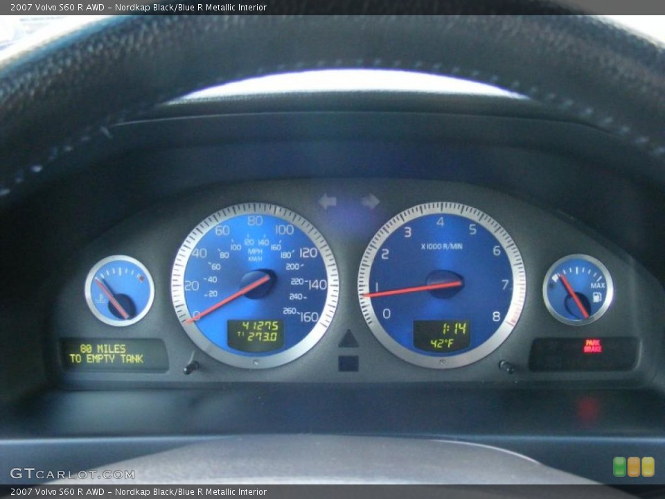Nordkap Black/Blue R Metallic Interior Gauges for the 2007 Volvo S60 R AWD #25978835