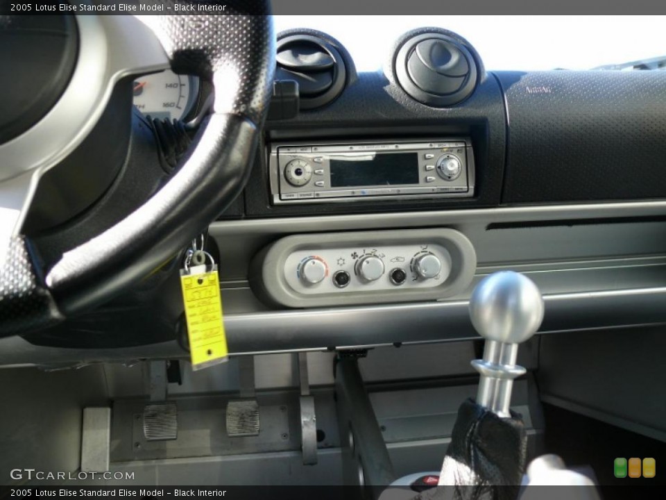 Black Interior Controls for the 2005 Lotus Elise  #26004350