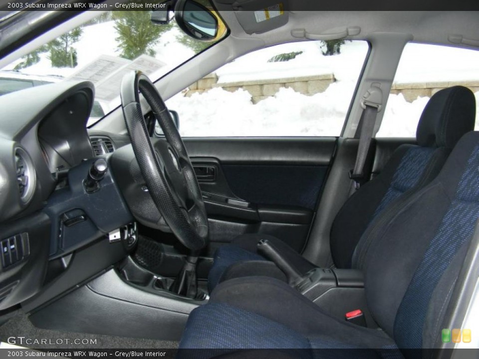 Grey/Blue Interior Photo for the 2003 Subaru Impreza WRX Wagon #26010621