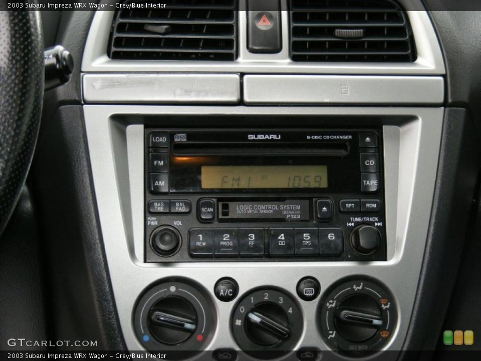 Grey/Blue Interior Audio System for the 2003 Subaru Impreza WRX Wagon #26011017