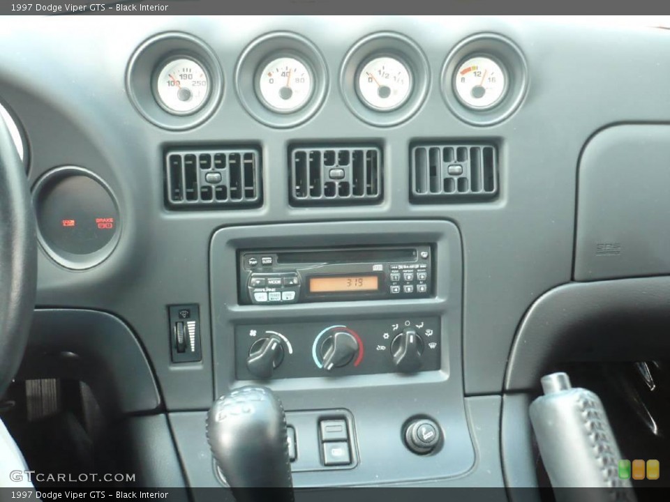 Black Interior Controls for the 1997 Dodge Viper GTS #26052609