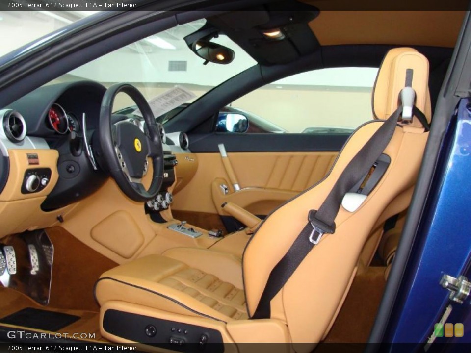 Tan Interior Photo for the 2005 Ferrari 612 Scaglietti F1A #26109154
