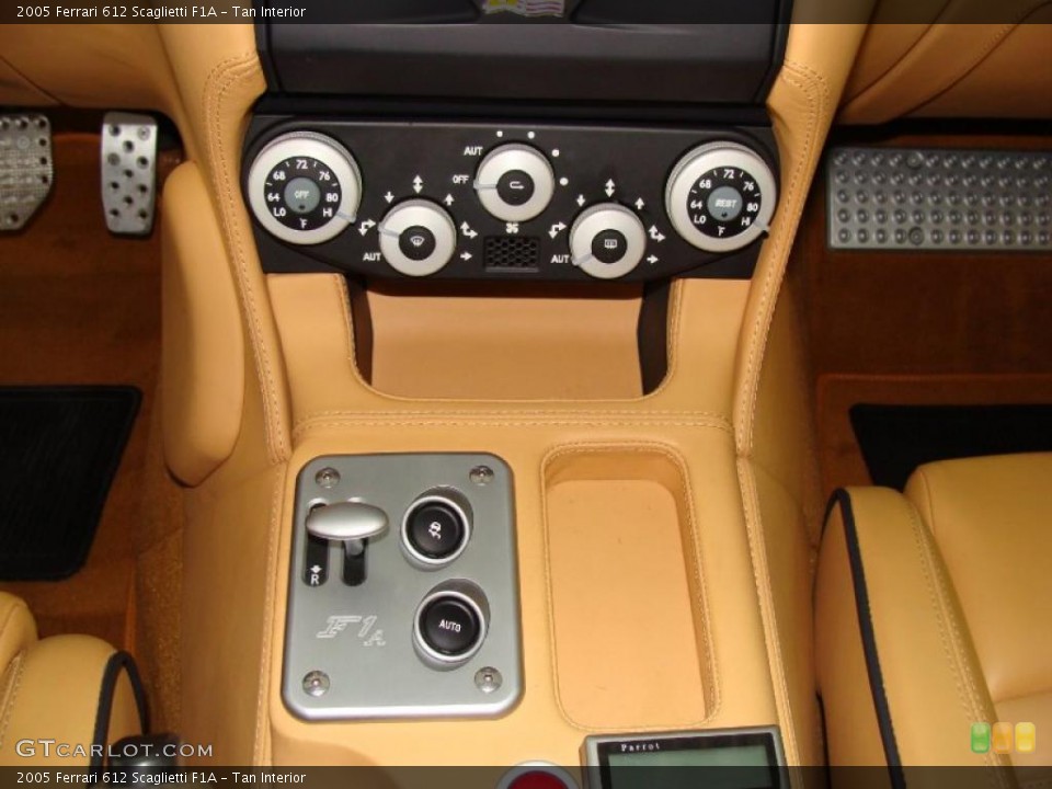Tan Interior Controls for the 2005 Ferrari 612 Scaglietti F1A #26109364