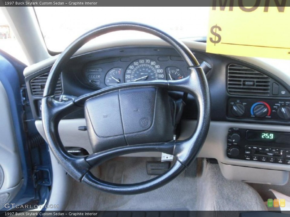 Graphite Interior Steering Wheel for the 1997 Buick Skylark Custom Sedan #26145631