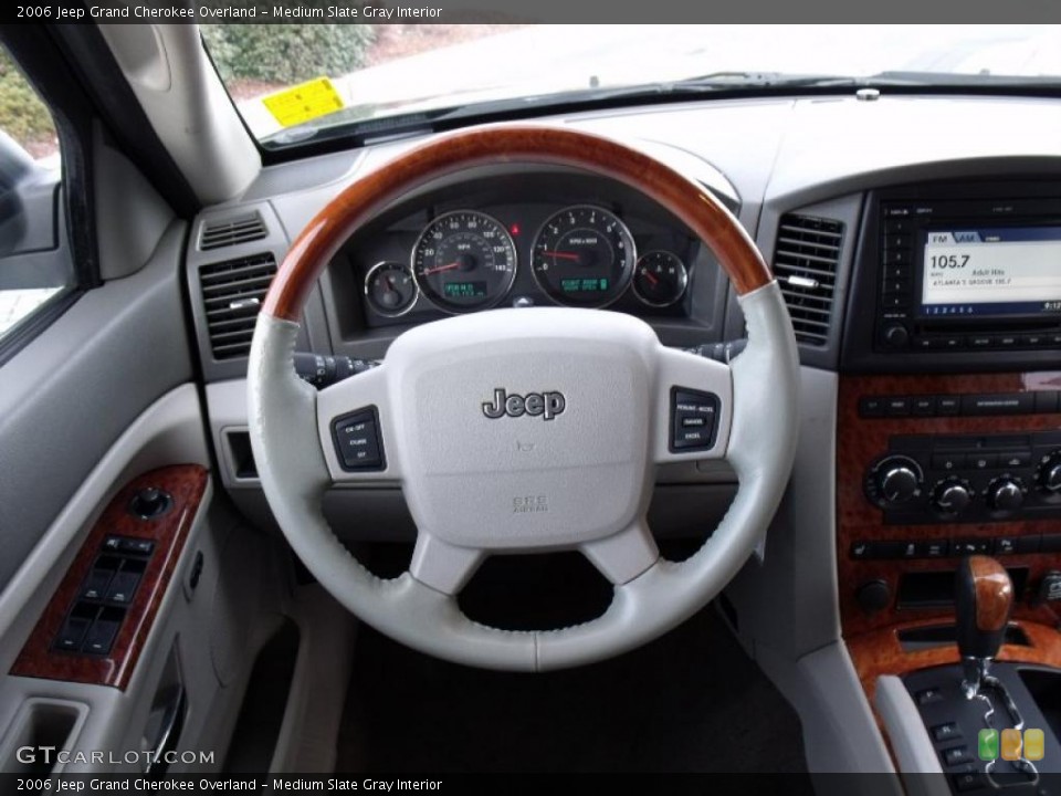 Medium Slate Gray Interior Steering Wheel for the 2006 Jeep Grand Cherokee Overland #26169323