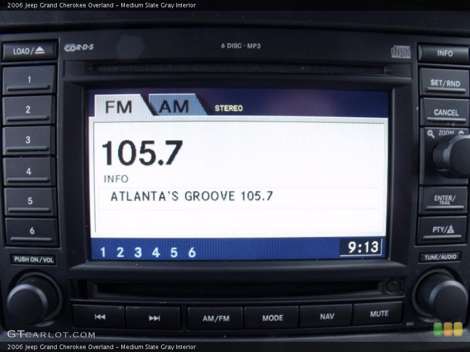 Medium Slate Gray Interior Audio System for the 2006 Jeep Grand Cherokee Overland #26169371