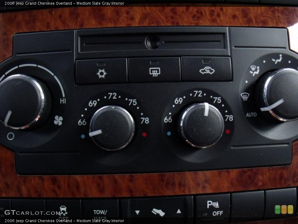 Medium Slate Gray Interior Controls for the 2006 Jeep Grand Cherokee Overland #26169387