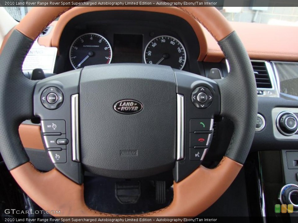 Autobiography Ebony/Tan Interior Steering Wheel for the 2010 Land Rover Range Rover Sport Supercharged Autobiography Limited Edition #26204490