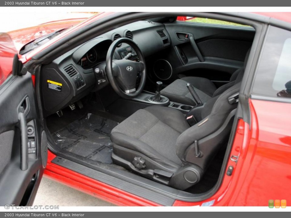 Black Interior Photo for the 2003 Hyundai Tiburon GT V6 #26246271