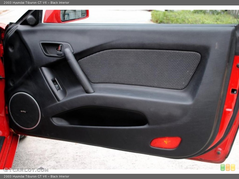 Black Interior Door Panel for the 2003 Hyundai Tiburon GT V6 #26246307