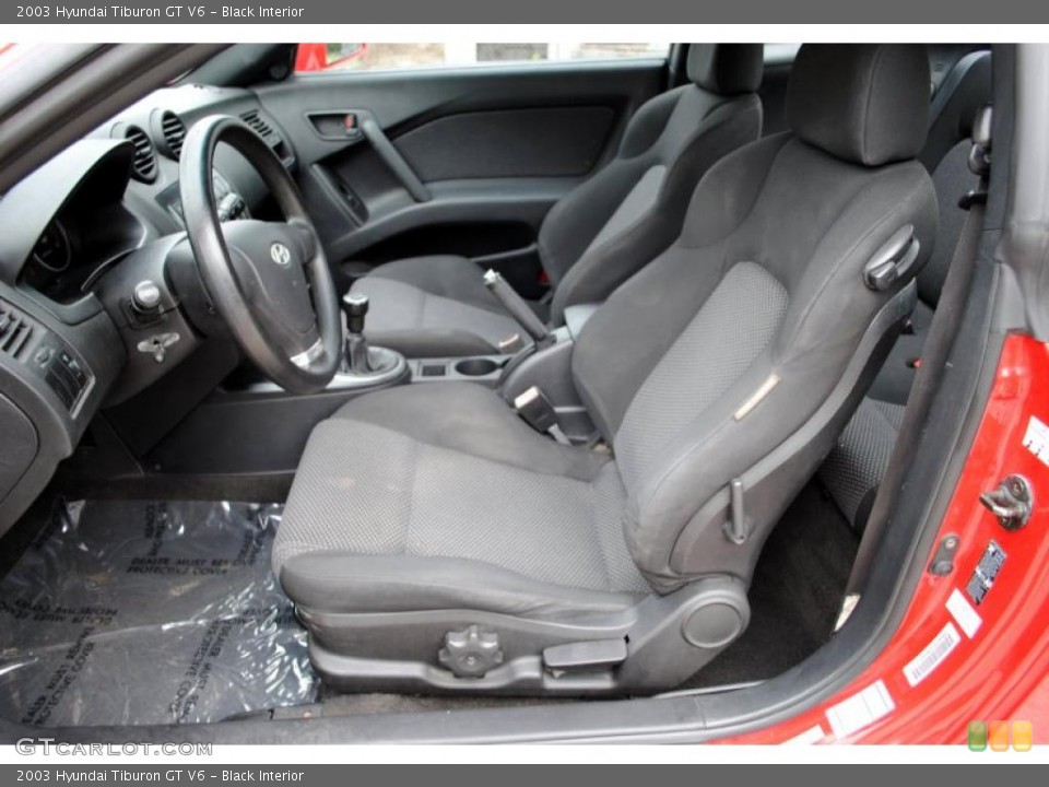 Black Interior Photo for the 2003 Hyundai Tiburon GT V6 #26246319