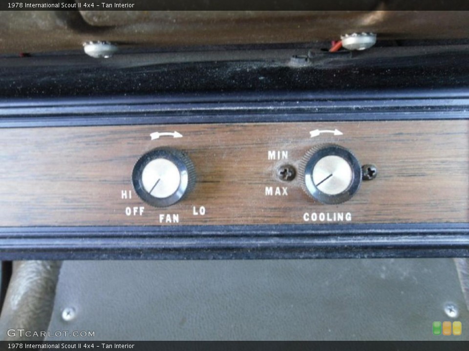 Tan Interior Controls for the 1978 International Scout II 4x4 #26259959