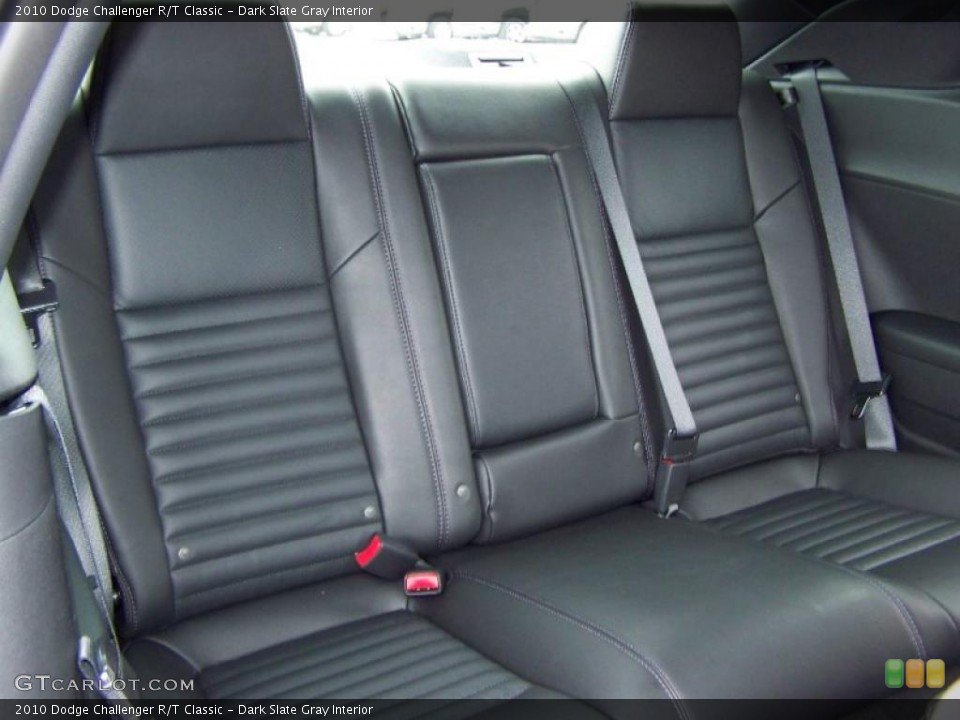 Dark Slate Gray Interior Rear Seat for the 2010 Dodge Challenger R/T Classic #26278816