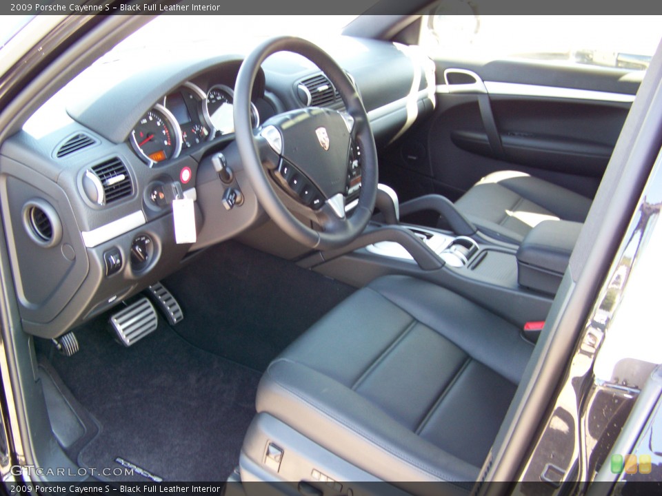 Black Full Leather Interior Photo for the 2009 Porsche Cayenne S #263913