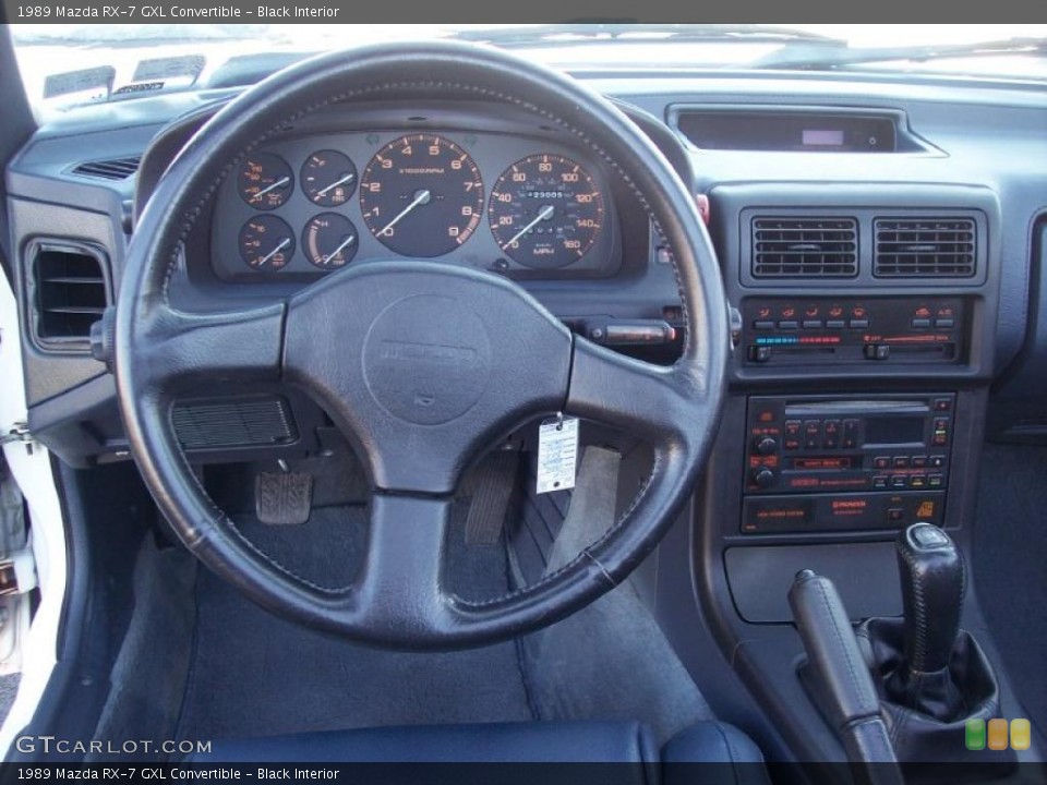 Black Interior Gauges for the 1989 Mazda RX-7 GXL Convertible #26483045
