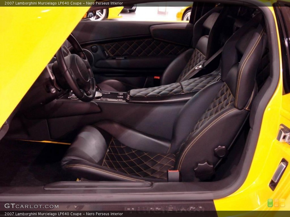 Nero Perseus Interior Photo for the 2007 Lamborghini Murcielago LP640 Coupe #2653450