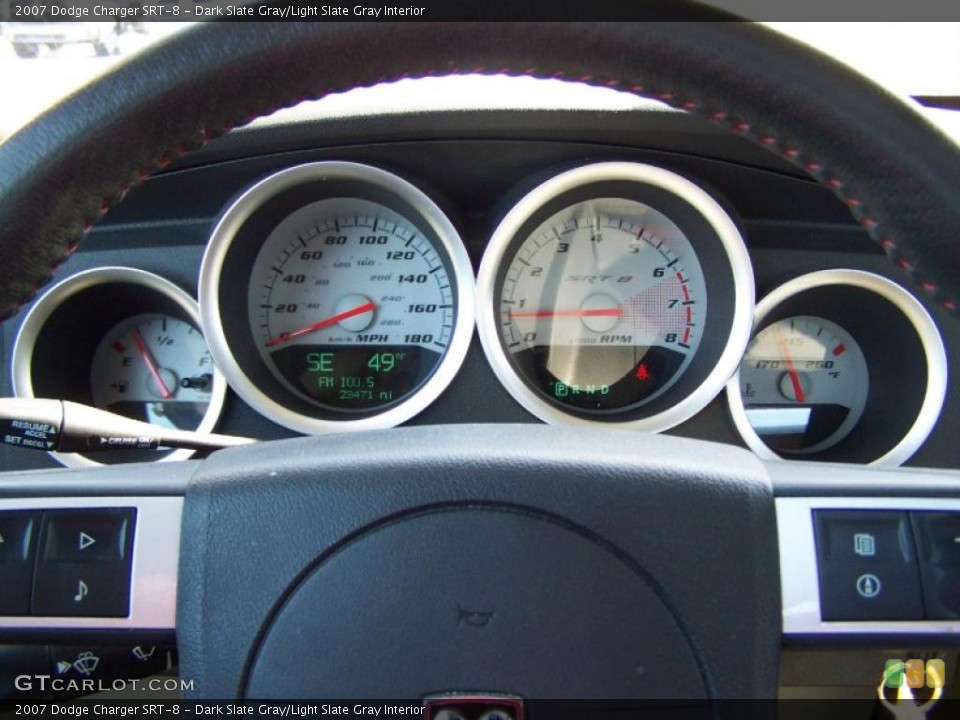 Dark Slate Gray/Light Slate Gray Interior Gauges for the 2007 Dodge Charger SRT-8 #26600381
