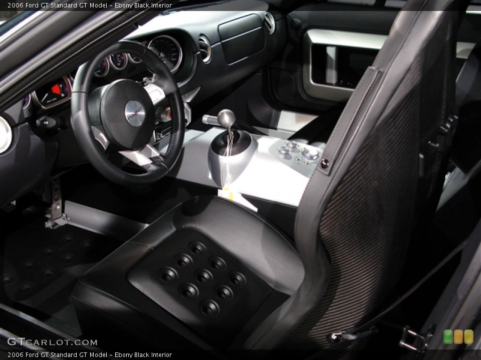 Ebony Black Interior Prime Interior for the 2006 Ford GT  #266815