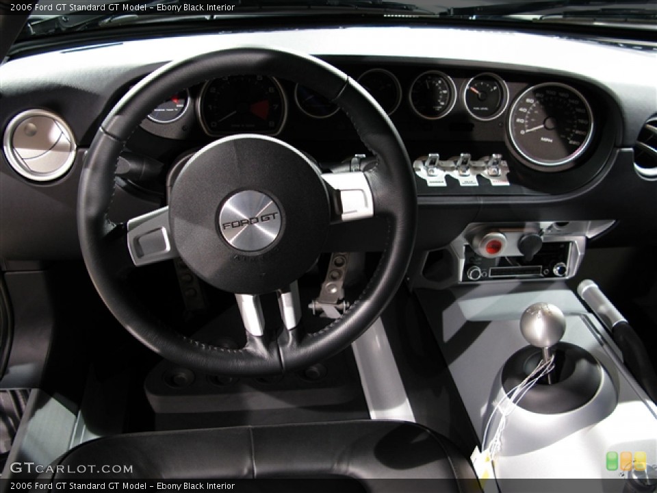 Ebony Black Interior Dashboard for the 2006 Ford GT  #266822