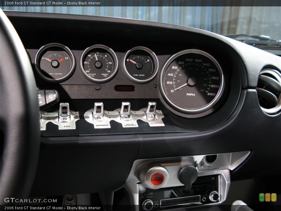 Ebony Black Interior Gauges for the 2006 Ford GT  #266829