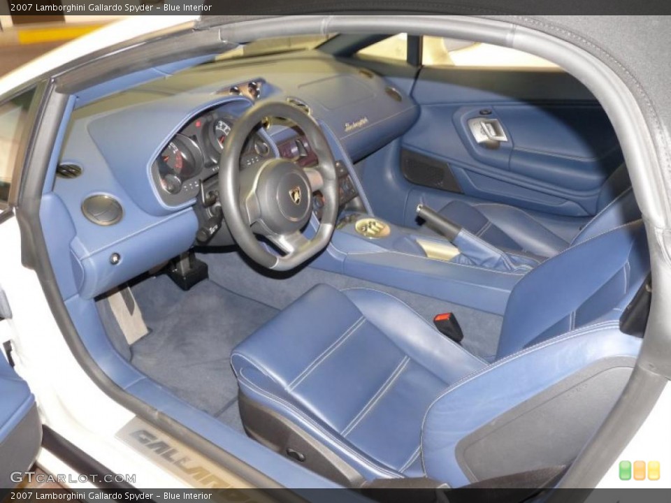 Blue Interior Photo for the 2007 Lamborghini Gallardo Spyder #26704073
