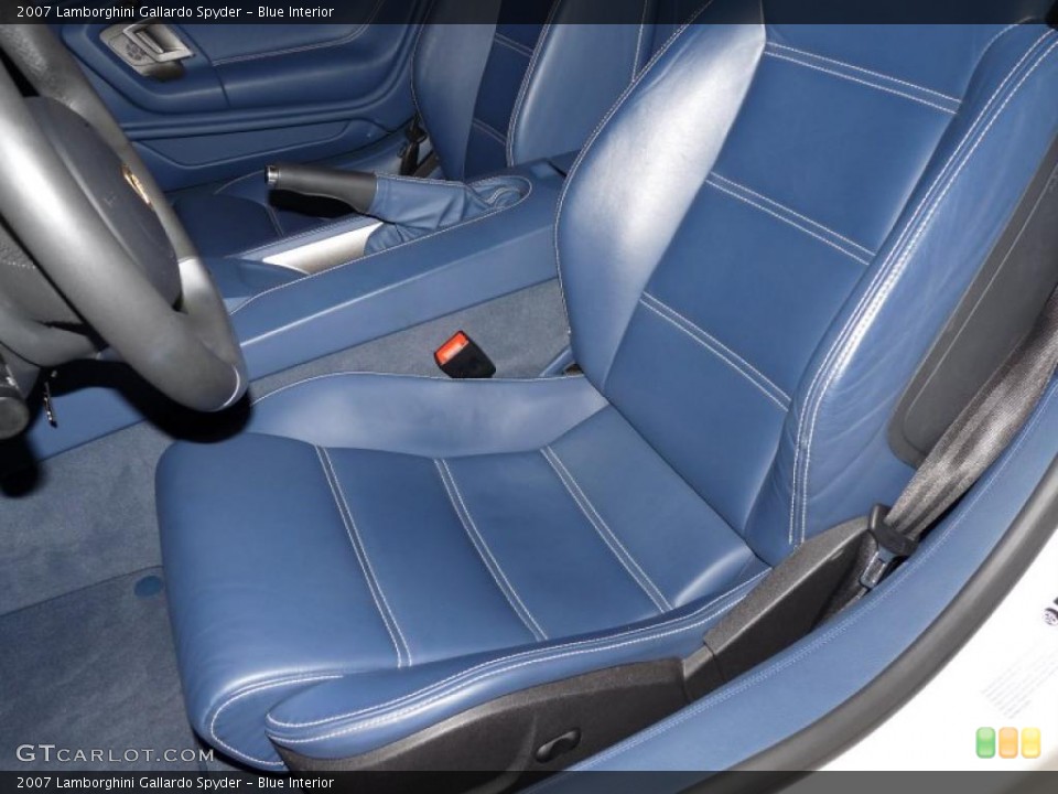 Blue Interior Photo for the 2007 Lamborghini Gallardo Spyder #26704163