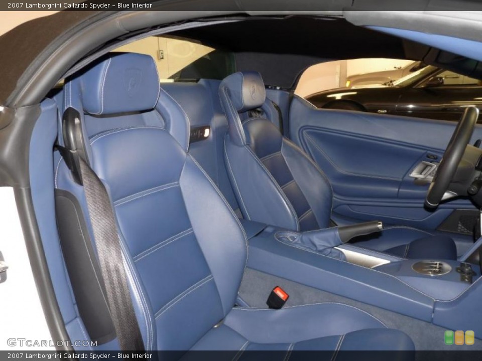 Blue Interior Photo for the 2007 Lamborghini Gallardo Spyder #26704240
